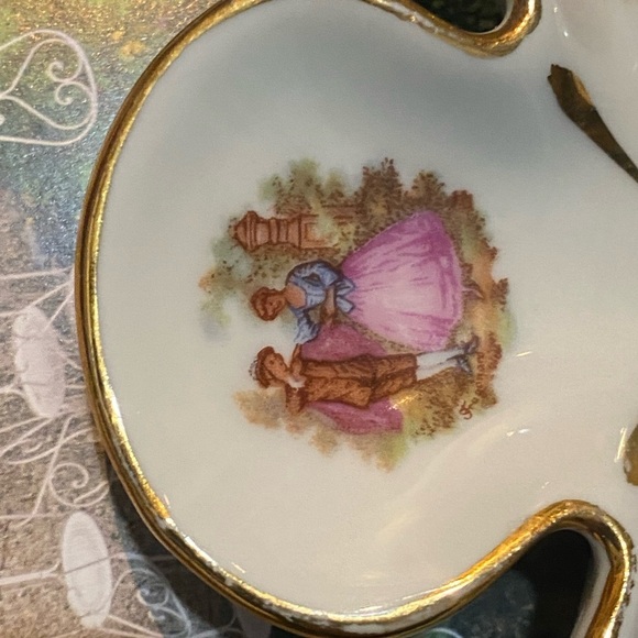 Limoges France 4 leaf clover trinket dish - Picture 2 of 9